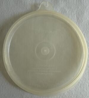 Lot Of 3 Vintage Tupperware Seal Clear Replacement Lids #215 A Tab